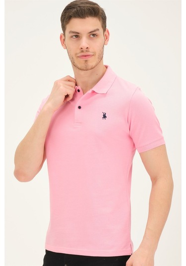 T8561 Dewberry Erkek Tshırt-pembe Pembe