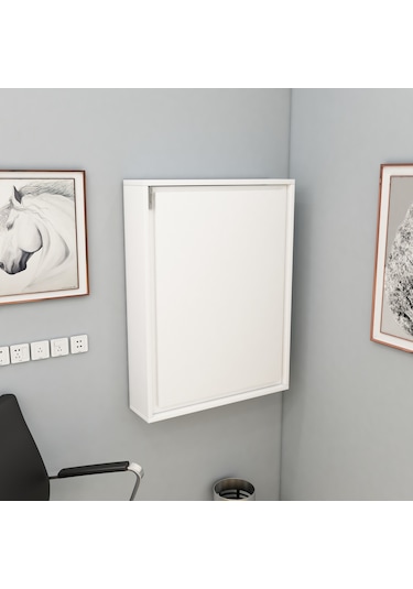 Arnetti Sedir Açılır Kapanır Raflı Çalışma Masası Beyaz