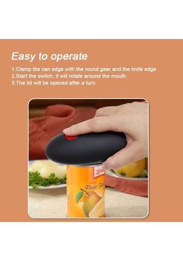 Elektrikli Otomatik Can Açıcı, Kolay Açık Her Boyut Kutusu, Sharpe Blade Smooth Edge