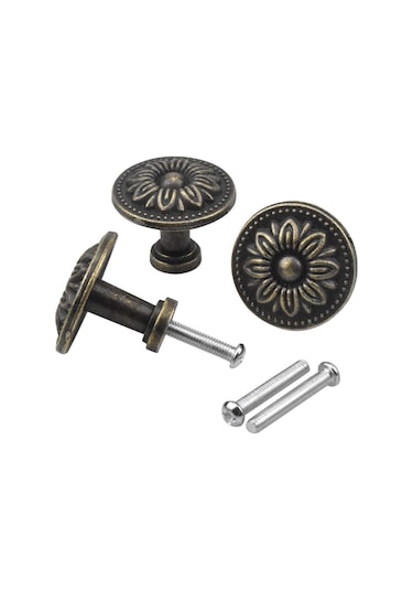 Retro Dolap Kulpları, Pas Korumalı Çinko Alaşımlı Antik Dolap Kulpları, Çeşitli Mobilyalara Kolay Montaj İçin 10'lu Set