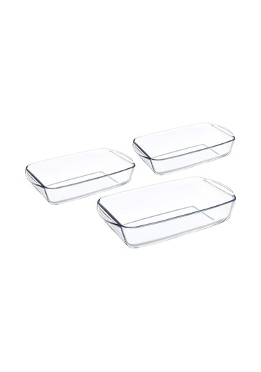 Paşabahçe Borcam Dikdörtgen 3lü Set 159051