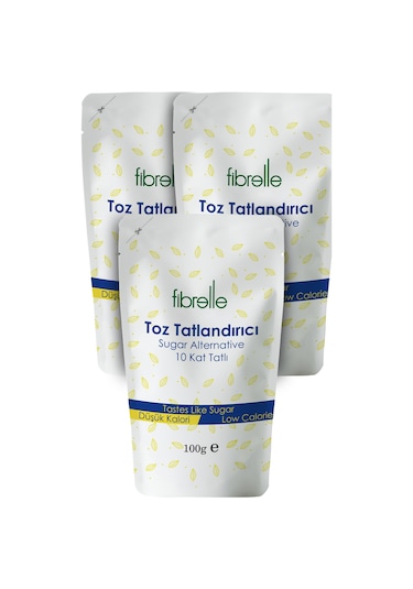 Fibrelle Ultra Plus Tatlandırıcı 100 G ( Sukralozlu ) 3 Paket