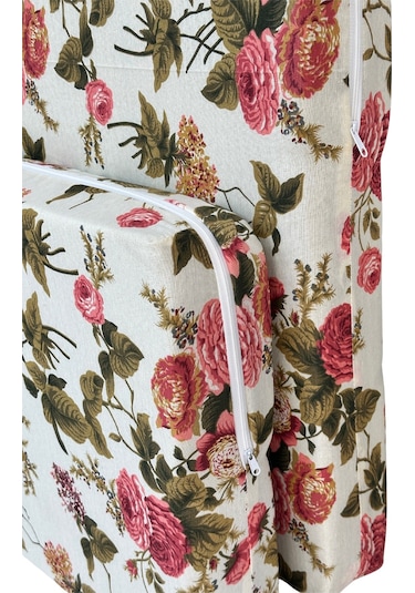 Şark Köşesi Vip Sünger Yatak Büyük Ölçü 100x190x10cm-ingiliz Gülü Çok Renkli