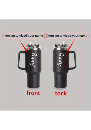 Brightnova Black- Dz0004 Kişiselleştirilebilir 40oz Paslanmaz Çelik Termos Matara Kapaklı Ve Pipetli Hediye 07 Beyaz