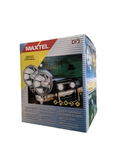 2 Adet Maxtel Sis Lambası Sarı Cam Arkası Metal Nikelaj JF 601 CY
