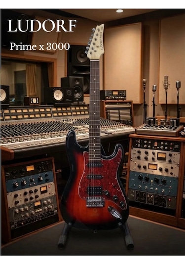 Ludorf Prime X3000 Elektro Gitar Profesyonel Seviye Kırmızı