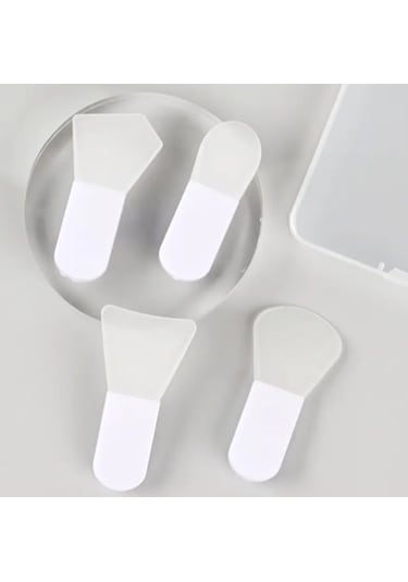 4 Adet Mini Spatula Maske Fırçası- Kolay Sürülebilir