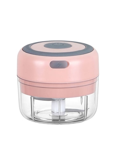 Cbtx Zm-14 Ev Tipi Mini Kablosuz Elektrikli Sarımsak Ezici, Renk: Pembe 100ml Çok Renkli