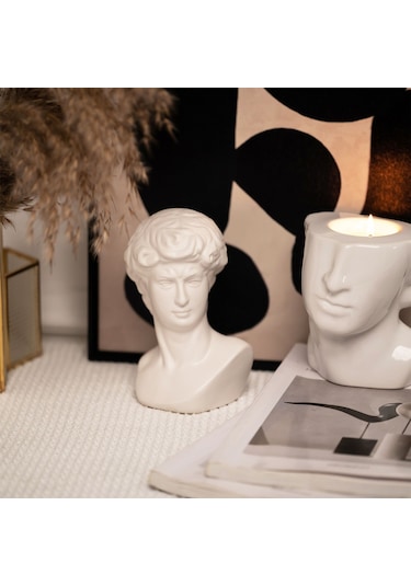 Karaca Home Senator Dekoratif Biblo Beyaz - 300.23.01.0354