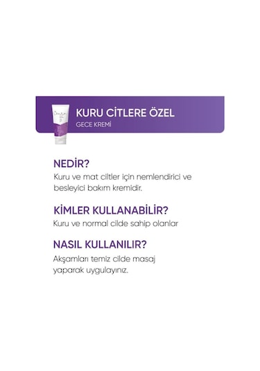 Centa Beauty Kuru Ciltler İçin Gece Kremi 50 ML