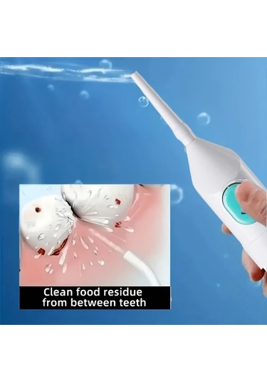 Willowhaven Beyaz Manuel Diş Suyu Jet Temizleyici Portatif Ağız Bakım Cihazı