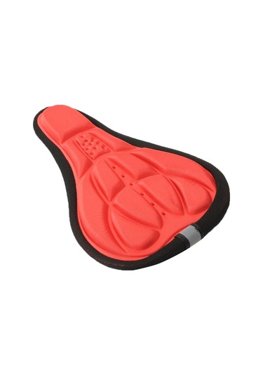 Kırmızı Yumuşak 3d Yastıklı Bisiklet Bisiklet Mtb Bisiklet Koltuk Kılıfı Yastık Sünger Köpük Kırmızı