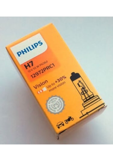 Philips H7 %30 Fazla Işık Far Ampül 12972Prc1 Uzun Ömürlü