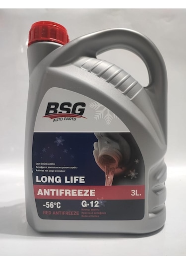 Bsg Kırmızı Organik -56 C Antifriz 3 L