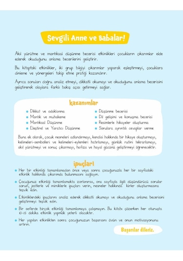 Akıl Yürütme ve Mantıksal Düşünme Becerisi Etkinlikleri