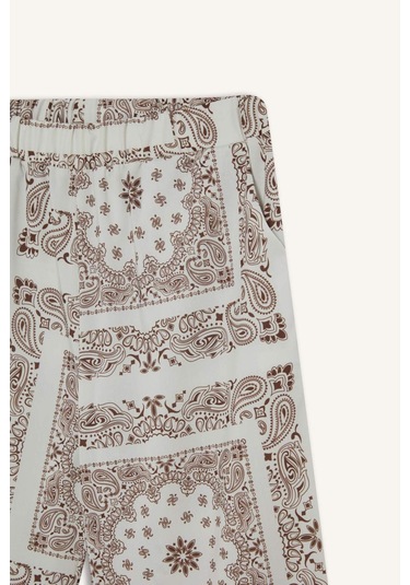 Defacto Regular Fit Şal Desenli Plaj Pantolonu-fall İn Love F8336ax25hsbn166 Kahve