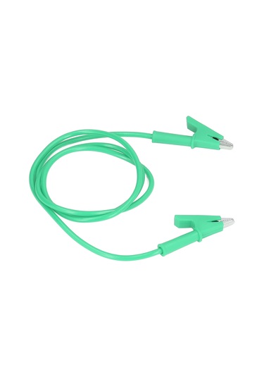 Suofeng Yeşil Silikon Kaplı Akü Test Kablosu - 10mm Açılım, 20a 3000v, Bakır Krokodil Klipsi, Araç Elektrik Testi