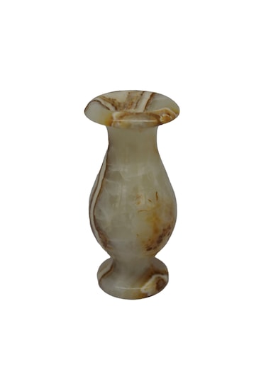 Oniks Doğal Taş Lale Vazo - Şık Ve Doğal Dekorasyon