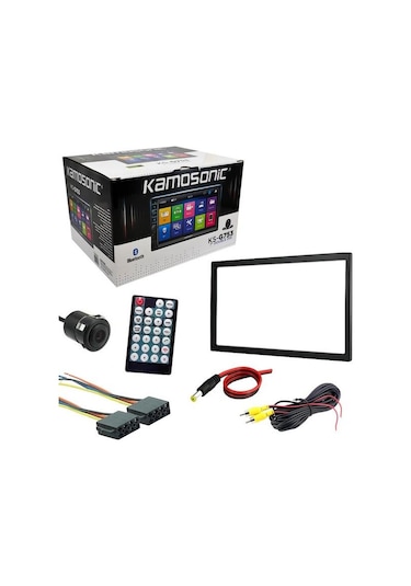 Kamosonic Ks G753 Double Teyp 7'' Mirrorlink Bt/usb/sd/fm/aux Geri Görüş Kamerası Hediyeli