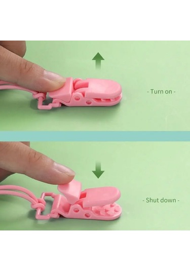 Sones 10 Adet Bebek Emziği Düşmeye Karşı Zincir Klipsleri Karikatür Timsah Klipsleri Emzik Kelepçeleri Renk Rastgele Gönderim