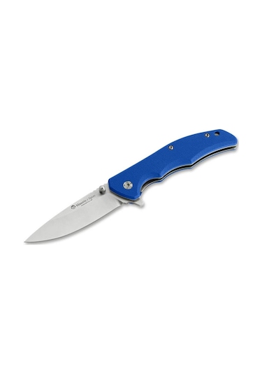 Maserin Sport Knife Droppoint G10 Blue Kamp Çakı Mavi