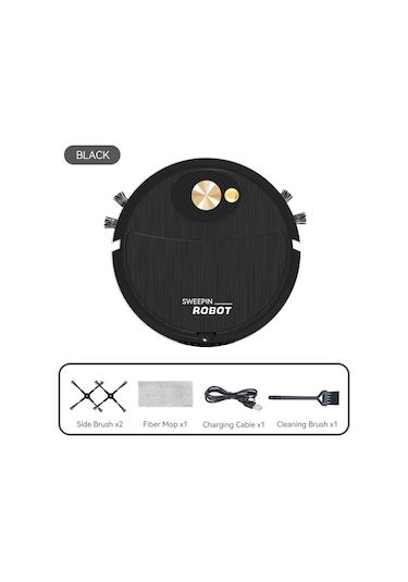 Symbee Akıllı Süpürme Robotu - 3'ü 1 Arada Süpürme, Emme Ve Silme, Usb Şarjlı, 400mah Pil, 360 Dönebilir Pembe