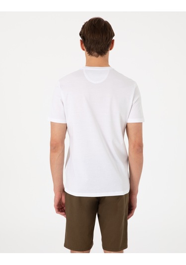 Pierre Cardin Erkek Beyaz Tişört Basic 50302560-vr013 Beyaz
