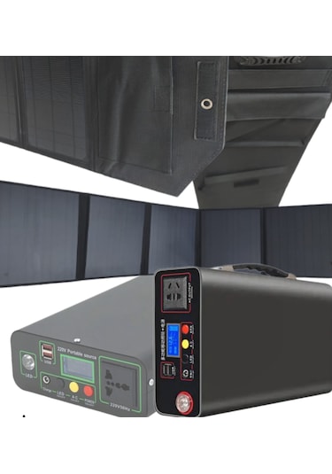 100 W Enerjitem Güneşten Şarj+300w Sessizjeneratör,100.000mah
