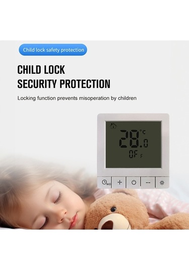 Novahub K5m Akıllı Termostat - 16a Isıtma, Lcd, 24 Saat Zamanlayıcı, Ip20, Beyaz