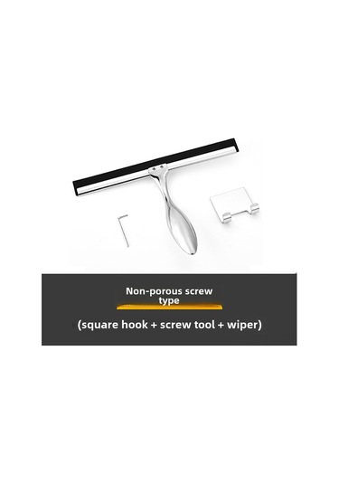 Teltree Ev Ve Ticari Kullanım İçin Paslanmaz Çelik Cam Silici, Tek Yönlü Temizleme, Özelliği Ve Çıkarılabilir Jeliyle Beraber 40 Adet Paket Kanca Dahil Diğer