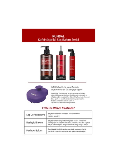 Kafeinli, Dökülme Karşıtı Sıvı Saç Kremi Kundal Head Spa & Scalp Scalıng Caffeine Water Treatment