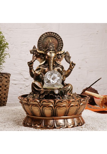 Zen Ganesha Temalı Eskitme Şu Şelalesi