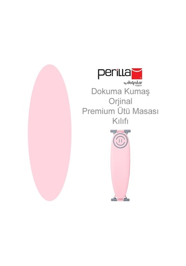 Perilla Premium Extra Süngerli Ütü Masası Kılıfı - Pembe