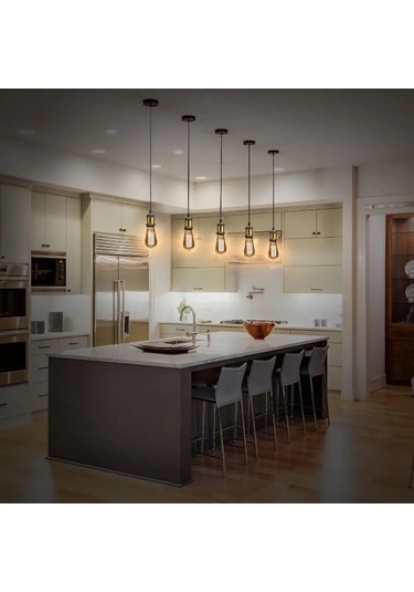 Yasenin Tavan Avize Edison Ampulü Loft Retro Lamba 159759768 Yeşil