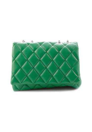 Yeşil Kadın Postacı Çanta C06554220109 Yeşil