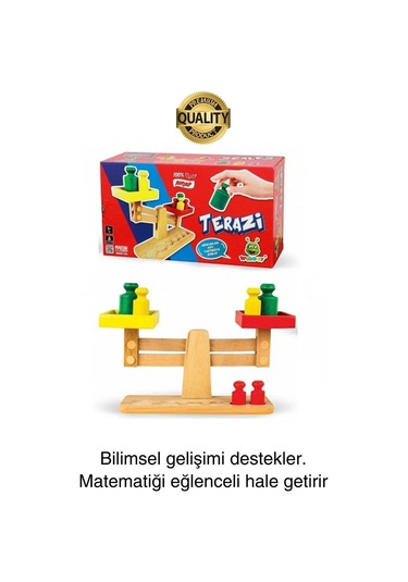 Premium Ahşap Eğitici Öğretici Motor Beceri Ve Zeka Geliştiren Çocuk Oyunu Oyuncak Seti Terazi