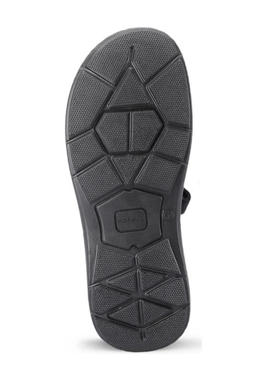 Forelli 40526 Bruce Siyah Nubuk Erkek Hakiki Deri Sandalet-siyah Siyah