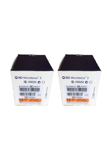 Bd Microlance Turuncu Iğne Ucu 25G X 0,5*16MM (100 Adet) X2 KUTU