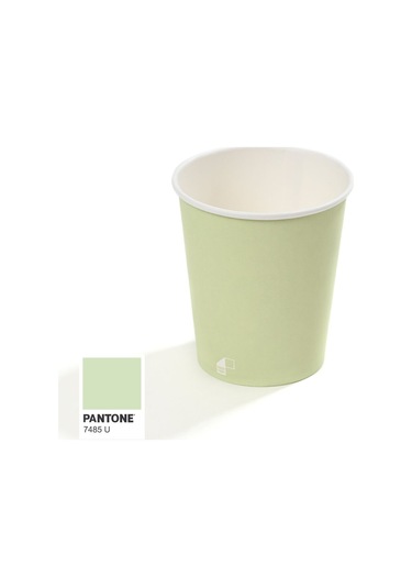 8 Oz Single Wall Baskılı Karton Bardak Açık Yeşil 2000 Adet 2000
