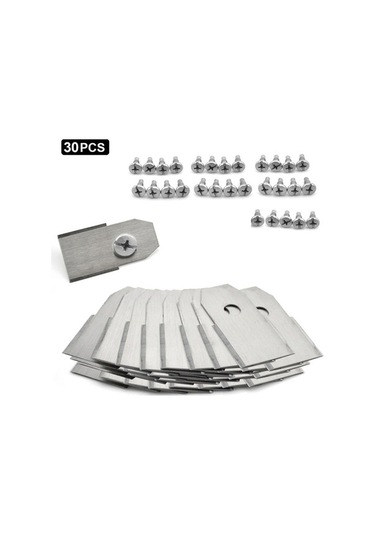 Dancemonkey Yedek Paslanmaz Çelik Biçme Bıçakları, Husqvarna Gümüş 35x18mm 30 Uw, Adet