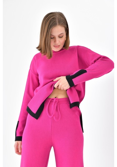 Ftz Women Kadın Çizgi Detaylı İkili Takım Fuşya 20631-fuşya Fuşya
