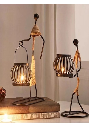 Pabk Çay Mumları İçin Metal Şamdan Heykelciği 252825716 Diğer