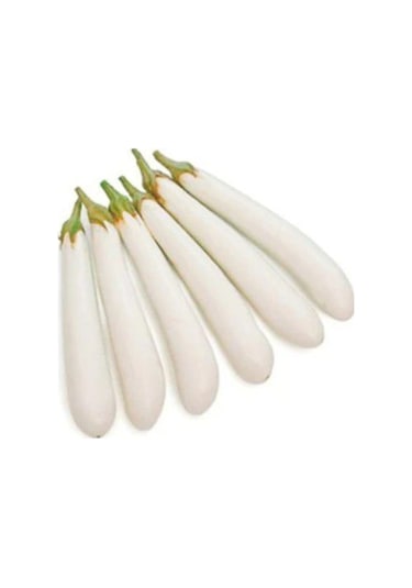 Eko Paket Beyaz Kemer Patlıcan Tohumu Kemer Patlıcan Tohumu 30 Adet Tohum