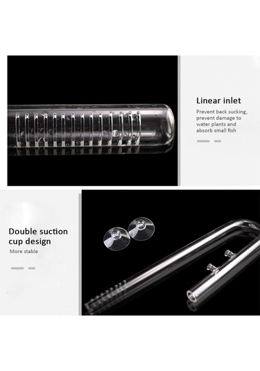 Yifomall 13mm Yüksek Borosilikat Cam Akvaryum Filtre Bucket Su Girişi, Şeffaf, Sıcaklık Dayanıklı, Çerçevesiz Akvaryumlar İçin