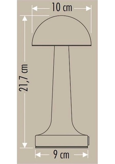 Şarjlı Masa Lambası Dimmerli Dokunmatik Lizbon Dekoratif Abajur