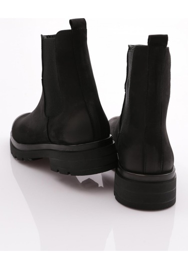 Dgn 6947 Erkek Yani Lastikli Bot Siyah Nubuk Dgn 6947 Erkek Yani Lastikli Bot Siyah Nubuk