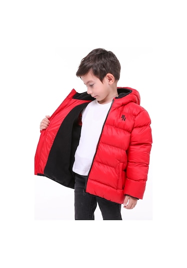Benitto Kids Erkek Bebek Çocuk Mont 51282 Kırmızı