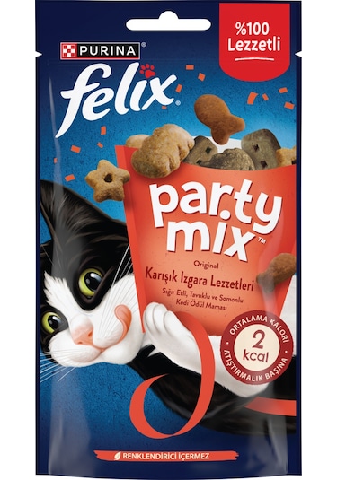 Felix Party Mix Karışık Izgara Lezzetleri Kedi Ödül Maması
