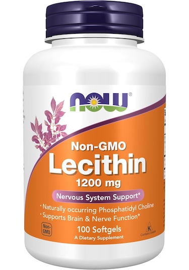 Now Foods Lecithin Soya Lesitini 1200 Mg With Nervous System Br