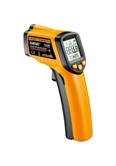 Vkemall Aneng Th109 Kızılötesi Termometre Lcd Higrometre Lazer Sıcaklık Ölçer Pirometre Elde Taşın